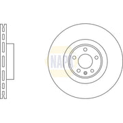NAPA 2 x Vented Front Brake Discs NBD5972