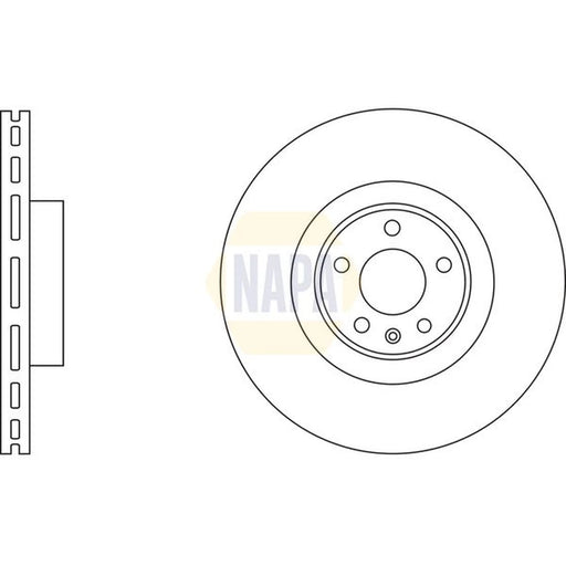 NAPA 2 x Vented Front Brake Discs NBD5972