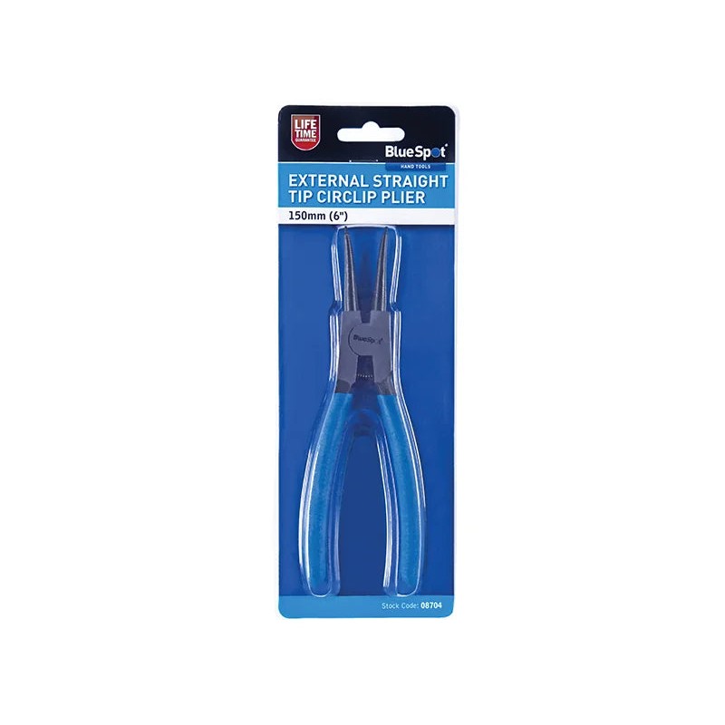 BlueSpot Tools Circlip Pliers External Straight 150mm (6in) - 8704