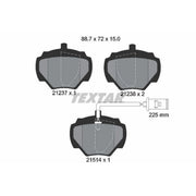 Textar Rear Brake Pad Set 2123701