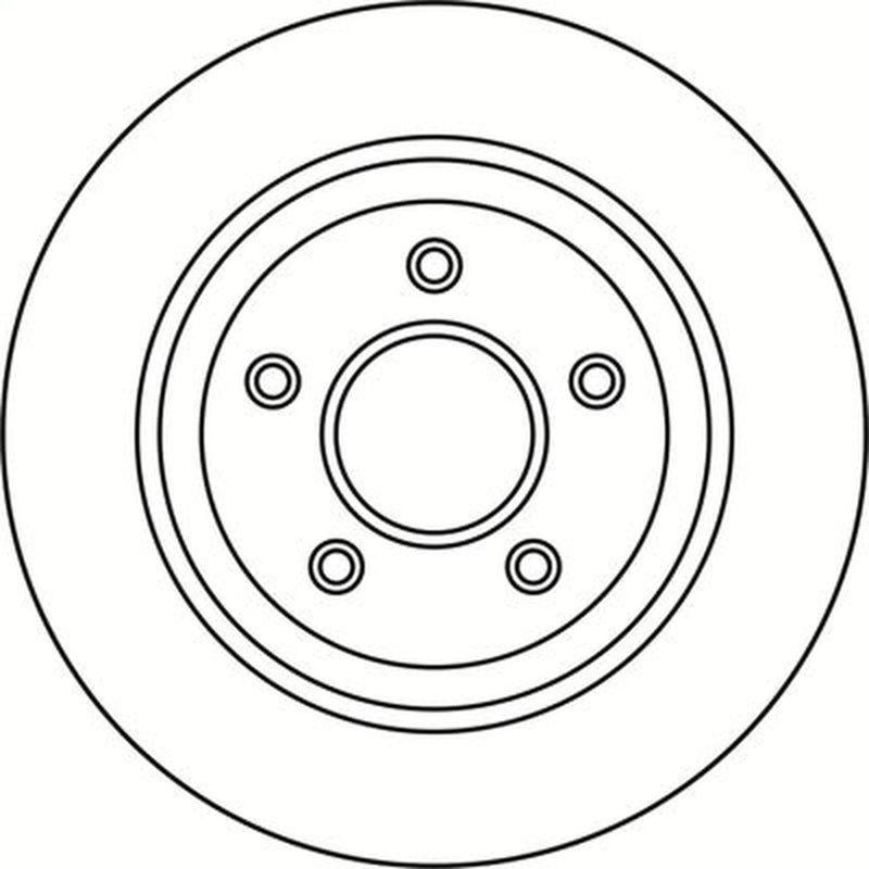 Abtex 2 x Vented Rear Brake Discs BD2009V
