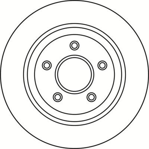 Abtex 2 x Vented Rear Brake Discs BD2009V