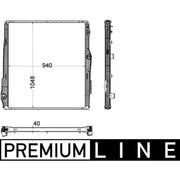 Mahle Engine Radiator CR 2094 000P