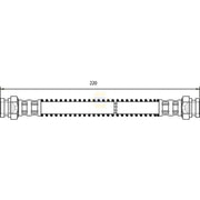NAPA Brake Hydraulic Hose Line Rear Left NBH1435