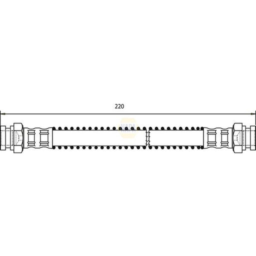 NAPA Brake Hydraulic Hose Line Rear Left NBH1435