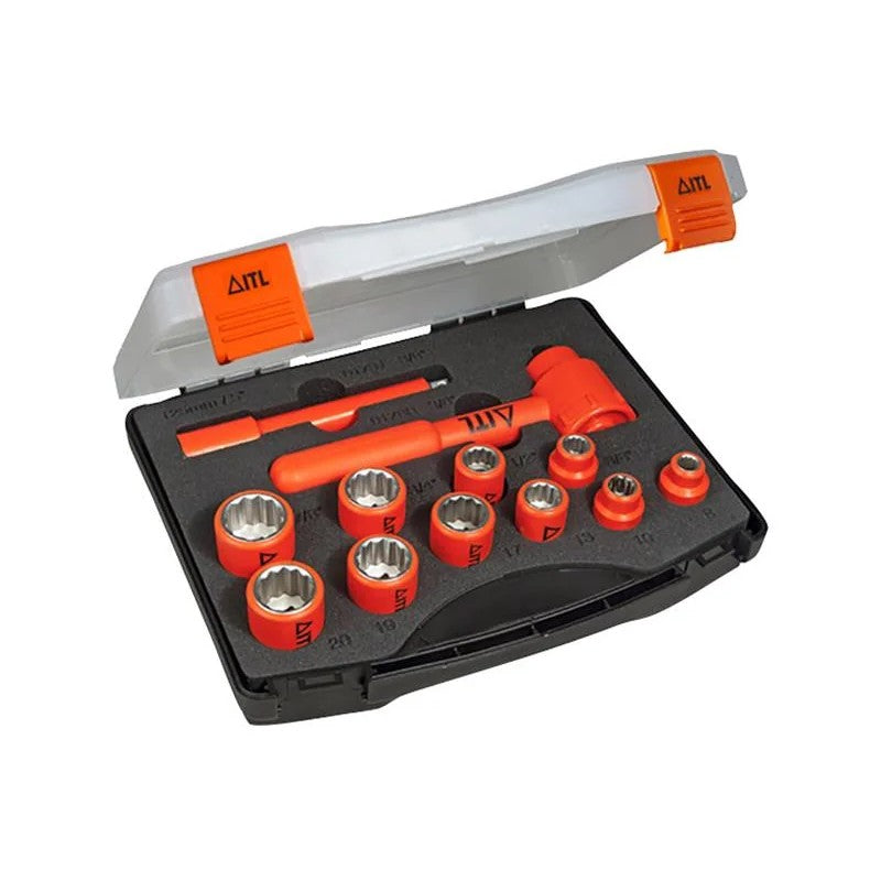 ITL Insulated Insulated 3/8in Drive Socket Set, 12 Piece - 03113
