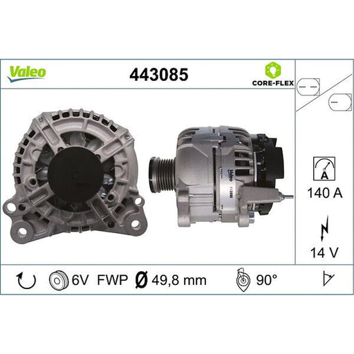 Valeo Car Alternator 12V 443085