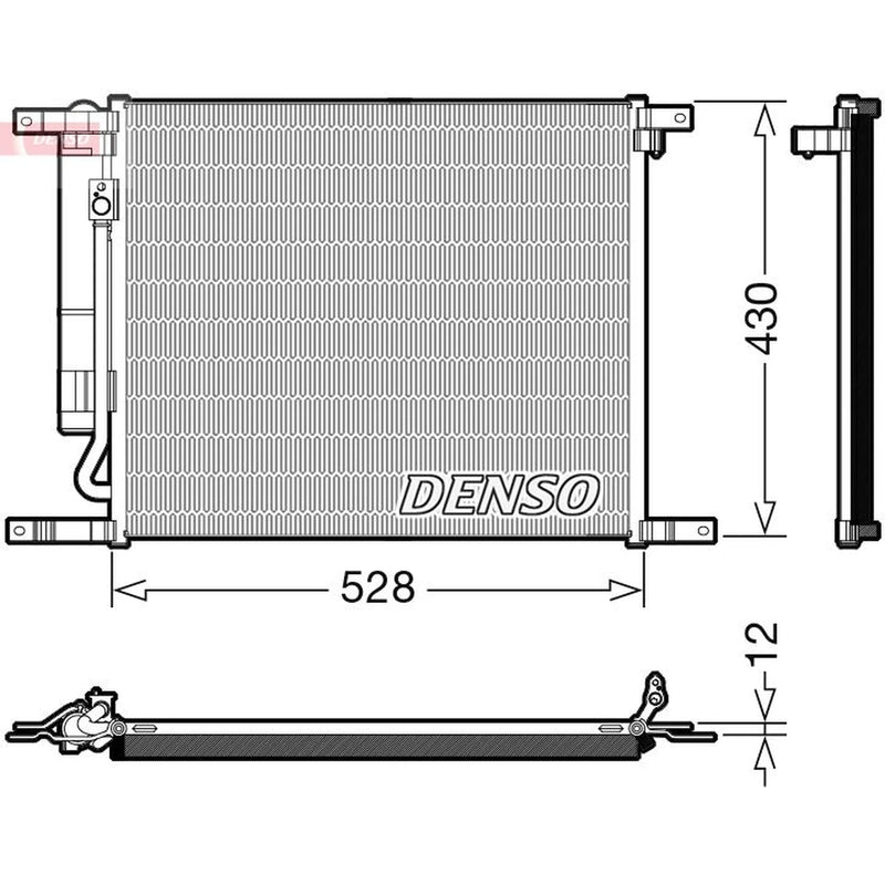 Denso Air Conditioning Condenser DCN15009