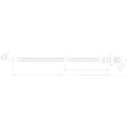 Juratek Brake Hydraulic Hose Line Front Left JBH1514L