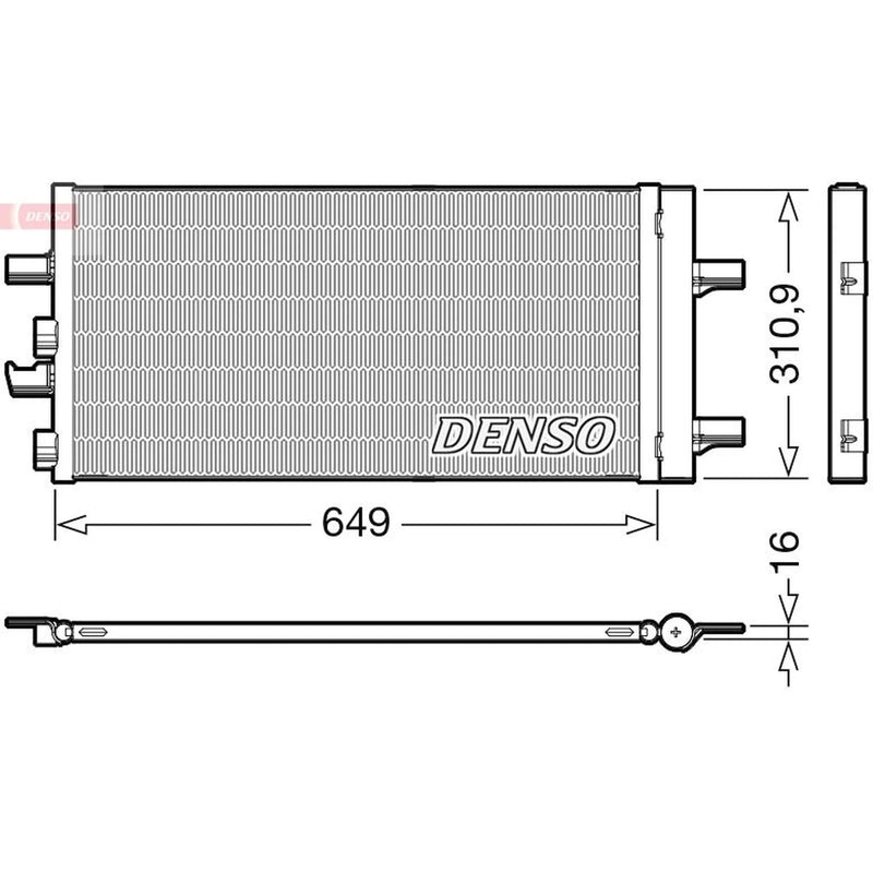 Denso Air Conditioning Condenser DCN05104