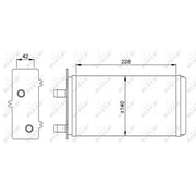 NRF Heater Matrix Core Heat Exchanger 53214