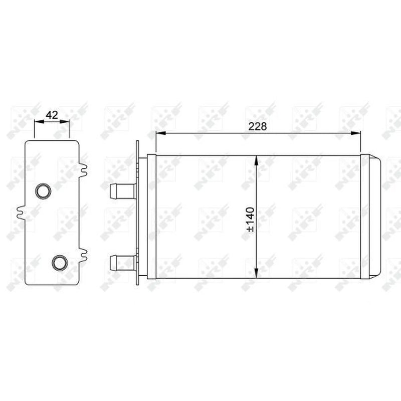 NRF Heater Matrix Core Heat Exchanger 53214