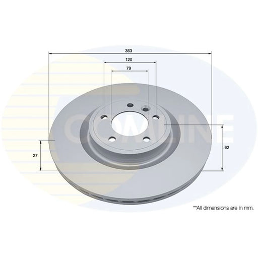 Comline 2 x Front Brake Discs ADC5047V