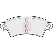 Apec Front Brake Pad Set PAD1107
