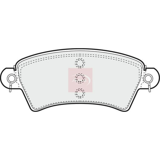 Apec Front Brake Pad Set PAD1107