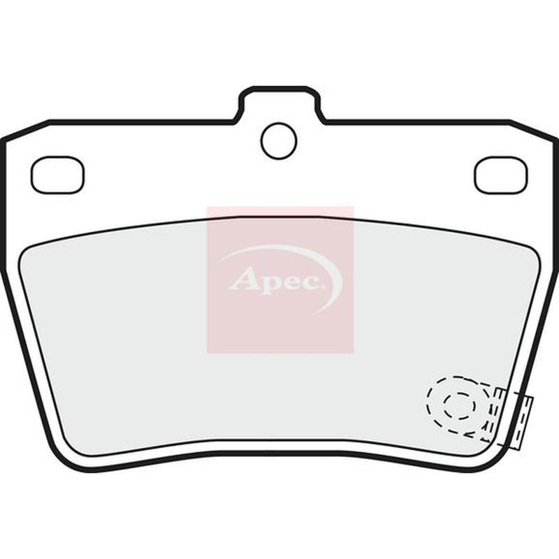 Apec Rear Brake Pad Set PAD1196