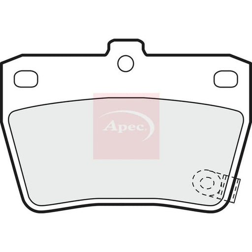 Apec Rear Brake Pad Set PAD1196