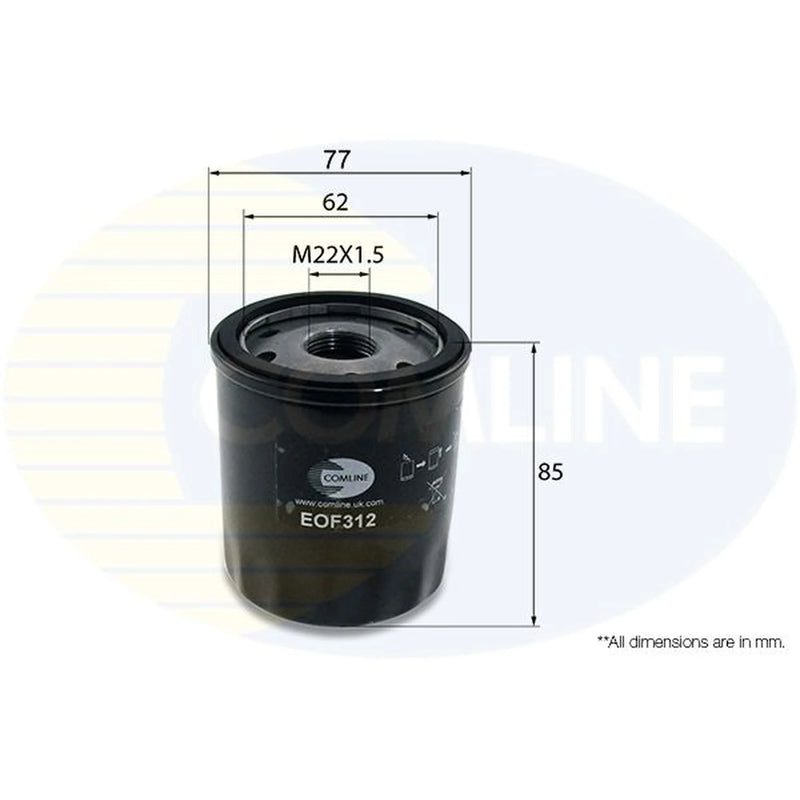 Comline Engine Oil Filter EOF312