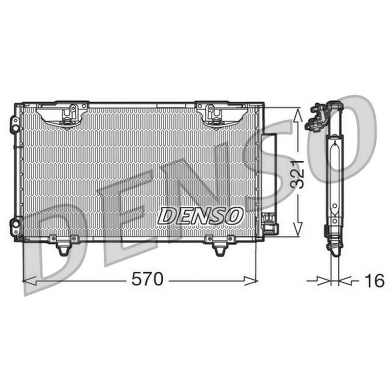 Denso Air Conditioning Condenser DCN50010