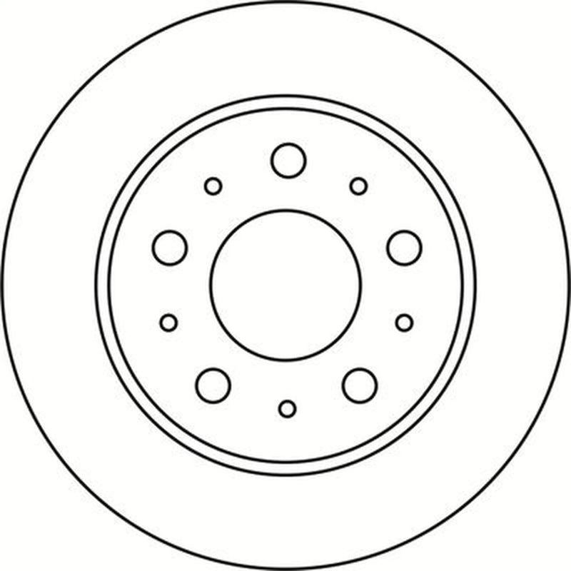 Abtex 2 x Vented Rear Brake Discs BD2021V