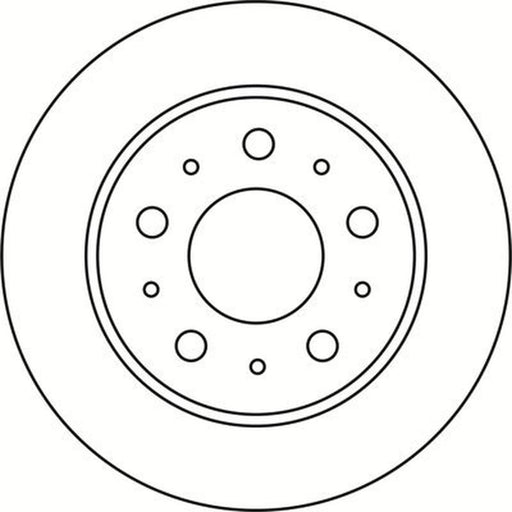 Abtex 2 x Vented Rear Brake Discs BD2021V