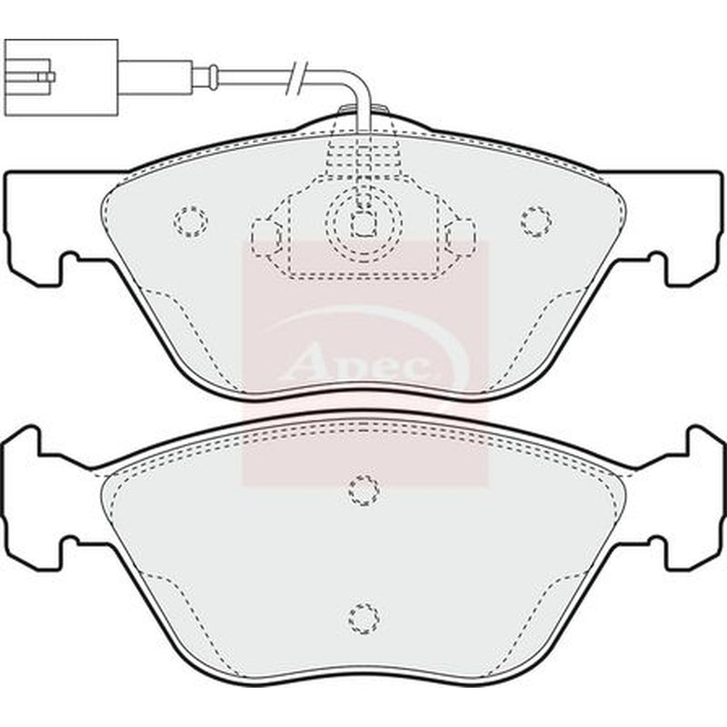 Apec Front Brake Pad Set PAD1396