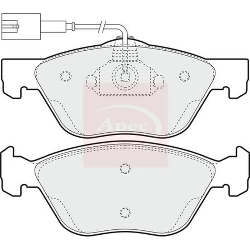 Apec Front Brake Pad Set PAD1396