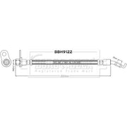 Borg & Beck Brake Hydraulic Hose Line Rear BBH9122