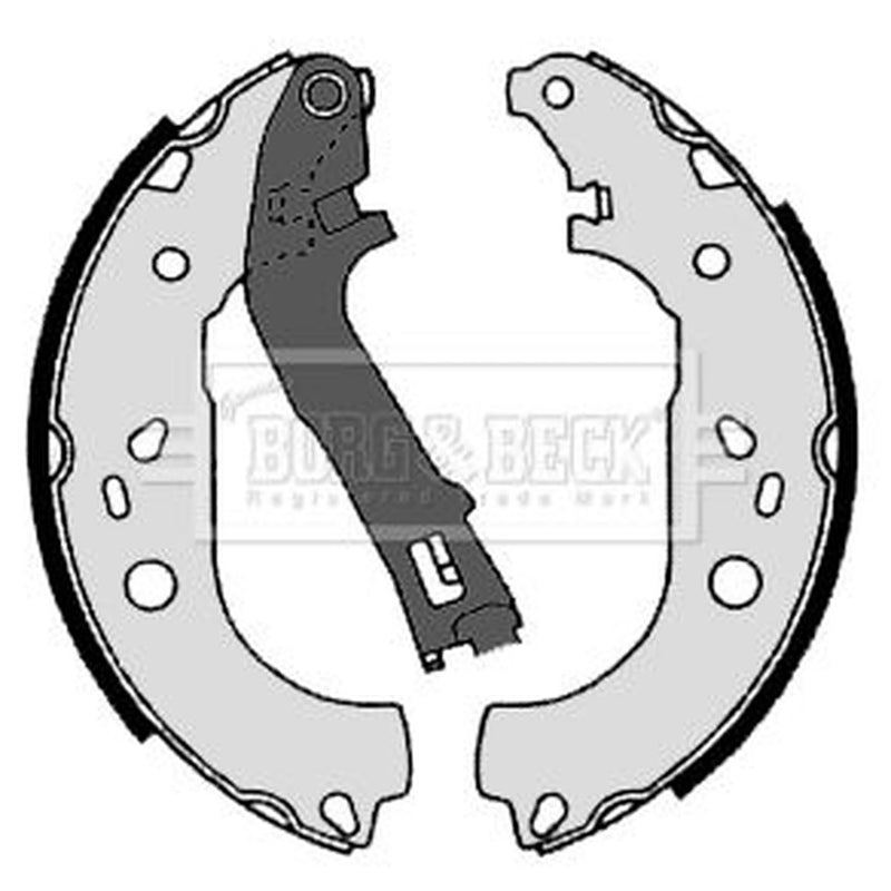 Borg & Beck Brake Shoe Set Axle Kit BBS6347