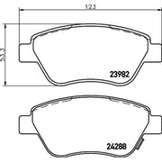 Mintex Front Brake Pad Set MDB2854