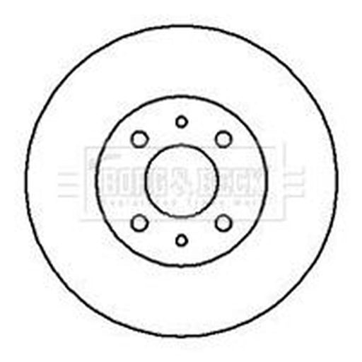 Borg & Beck 2 x Front Brake Discs BBD5018