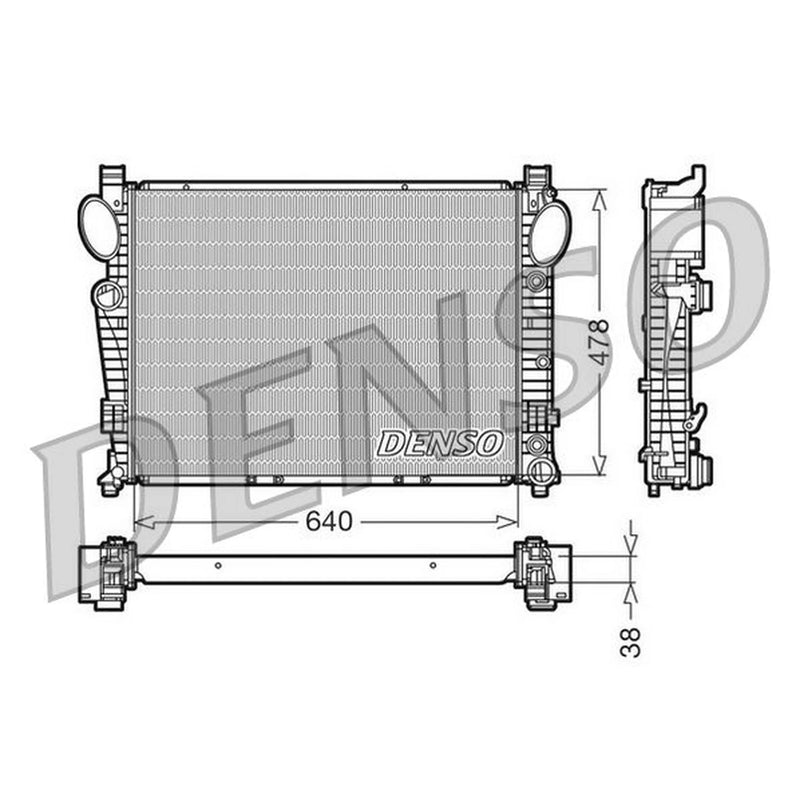 Denso Engine Radiator DRM17095