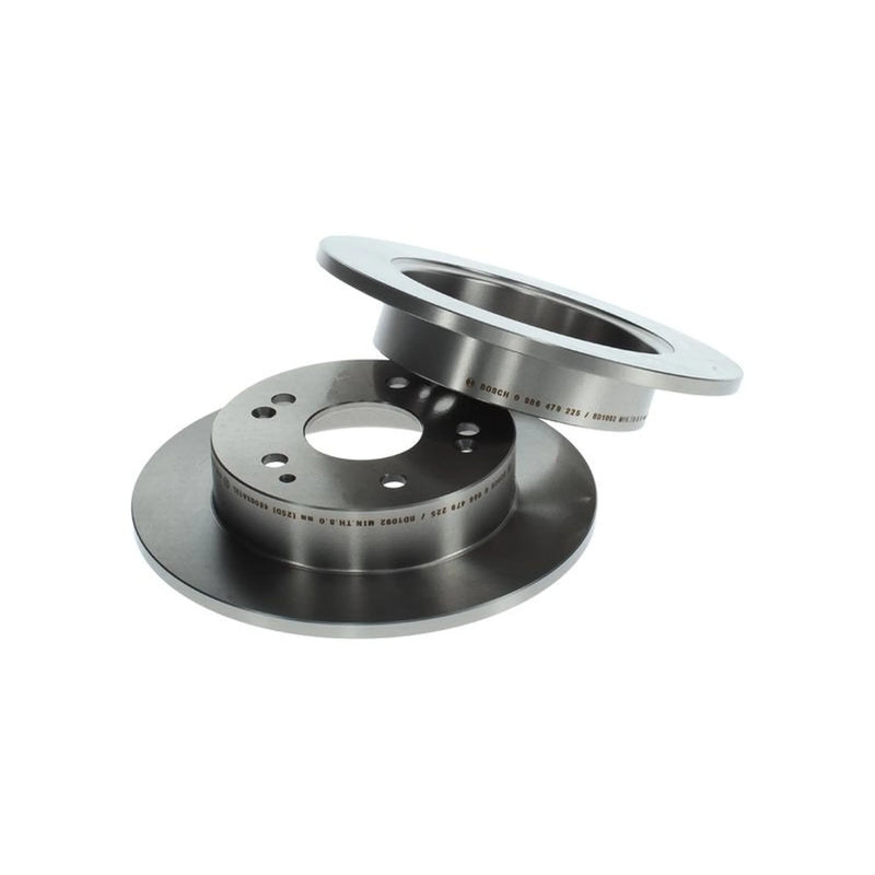 Bosch 2 x Solid Rear Brake Discs 0 986 479 225