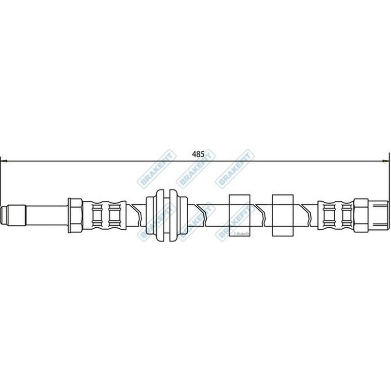 Apec Brake Hydraulic Hose Line Front BHO4037