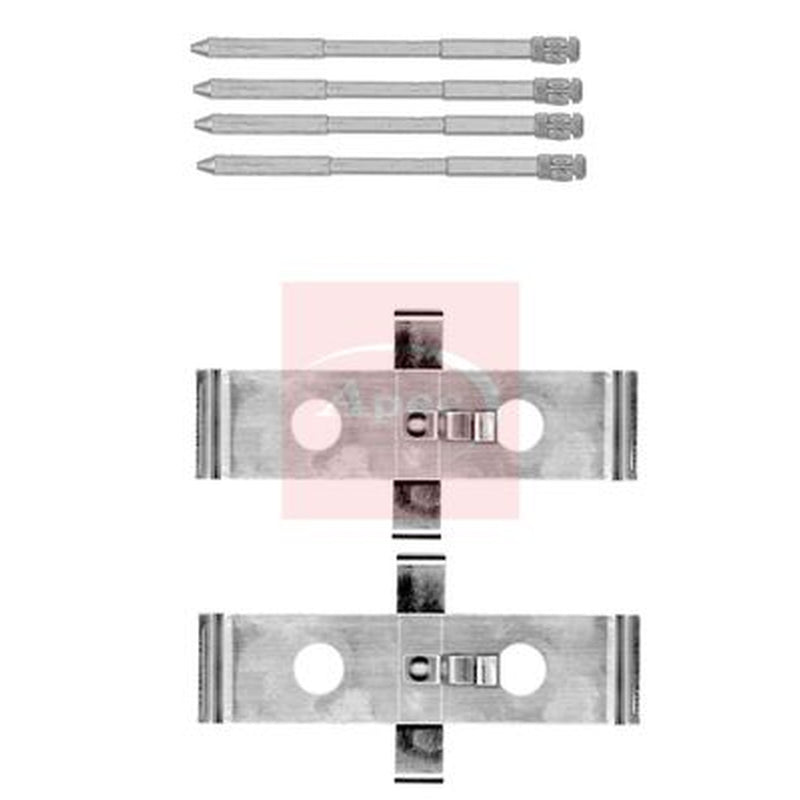 Apec Brake Pad Accessory Fitting Kit Front KIT1607