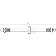 Apec Brake Hydraulic Hose Line Rear Left HOS3127