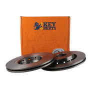 Key Parts 2 x Vented Front Brake Discs KBD4481