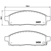 Brembo 4 x Front Brake Pad Set P54038