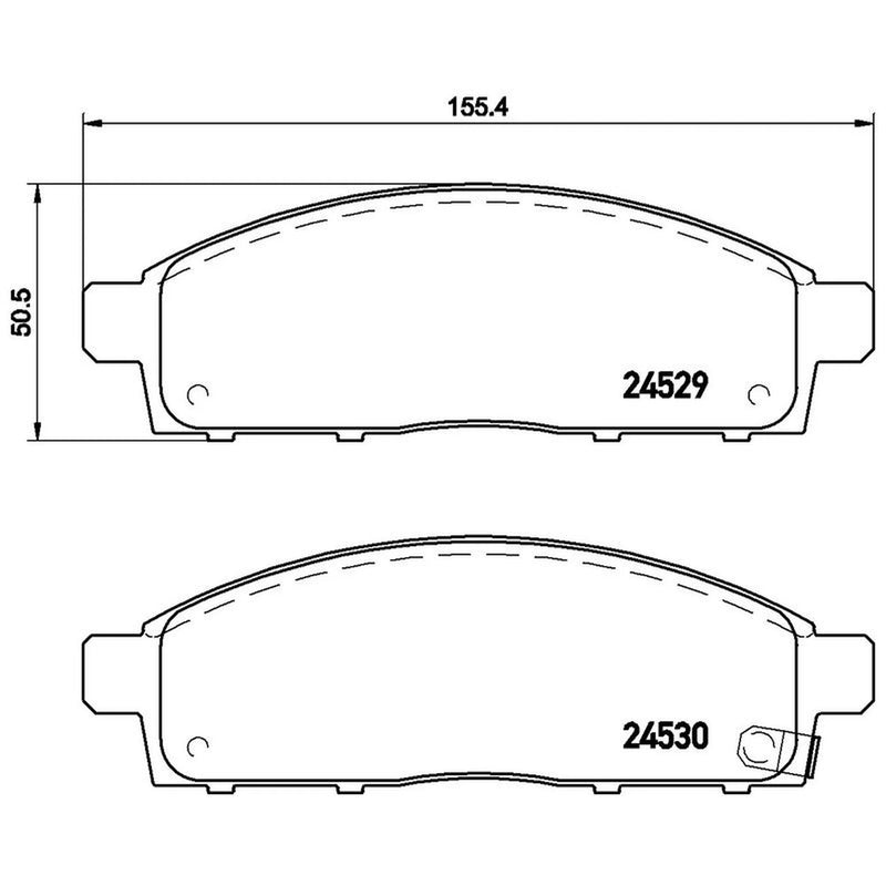 Brembo 4 x Front Brake Pad Set P54038