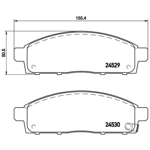 Brembo 4 x Front Brake Pad Set P54038