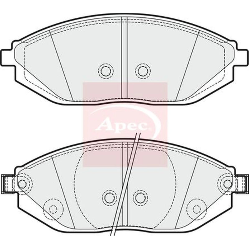 Apec Front Brake Pad Set PAD1874