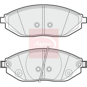 Apec Front Brake Pad Set PAD1874