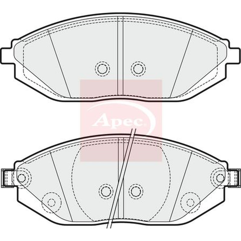 Apec Front Brake Pad Set PAD1874