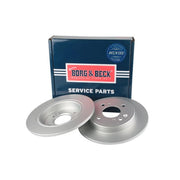 Borg & Beck 2 x Solid Rear Brake Discs BBD5667