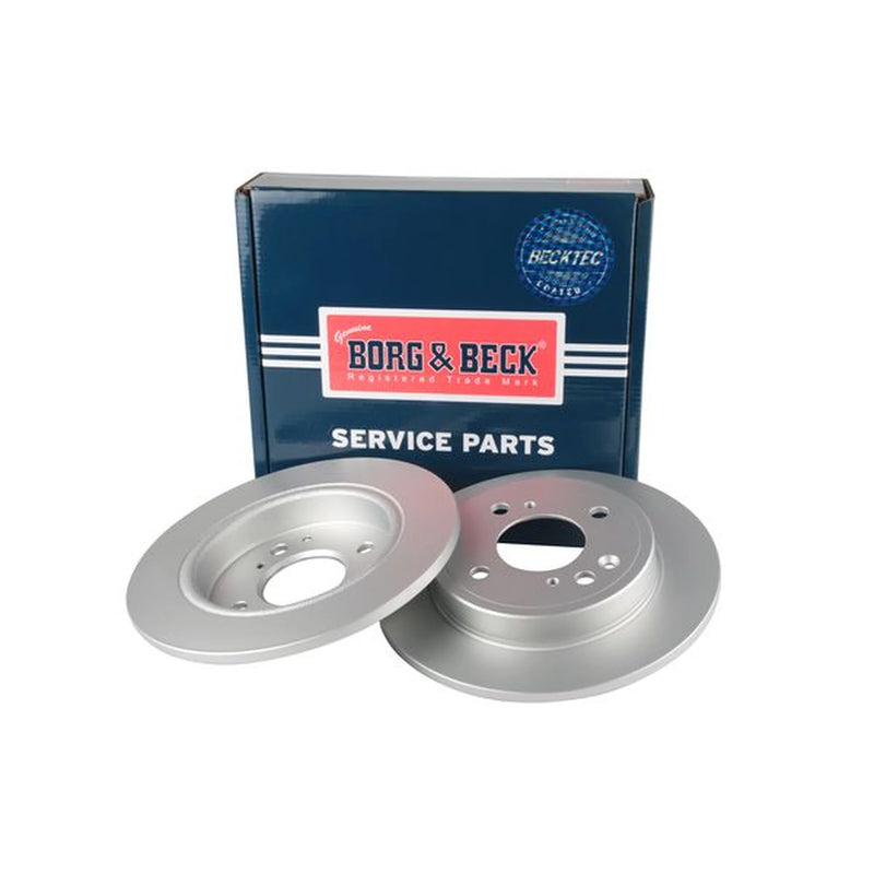 Borg & Beck 2 x Solid Rear Brake Discs BBD5667