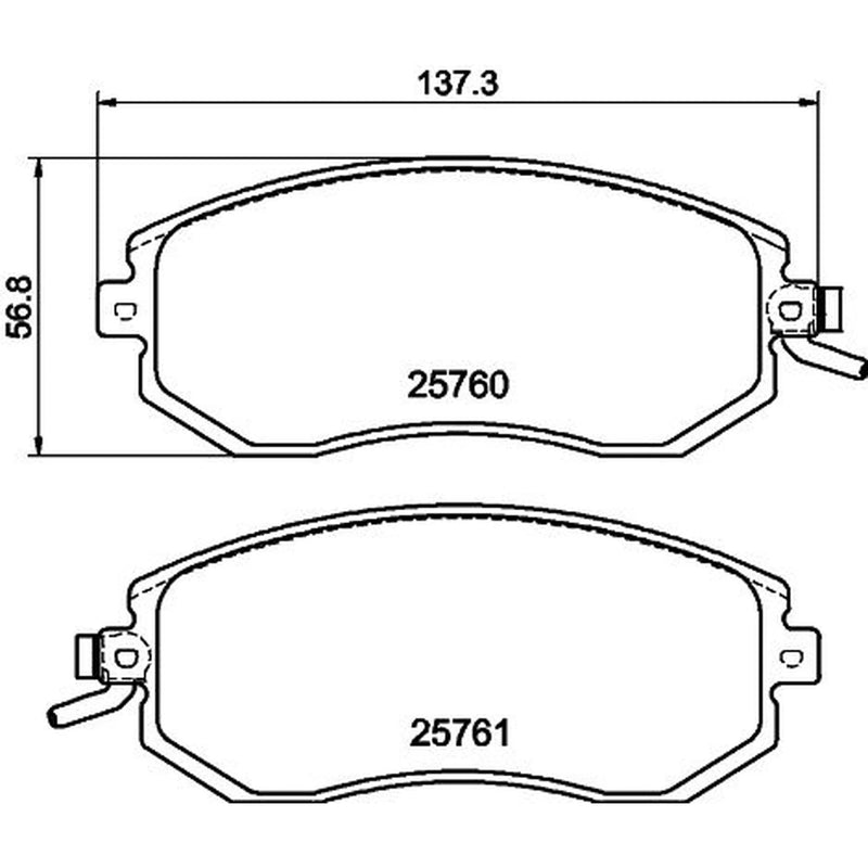 DON Front Brake Pad Set PCP1424