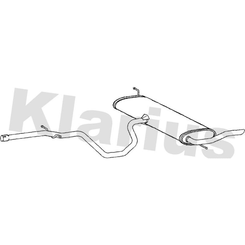 Klarius Box With Tail Pipe Rear SE171V