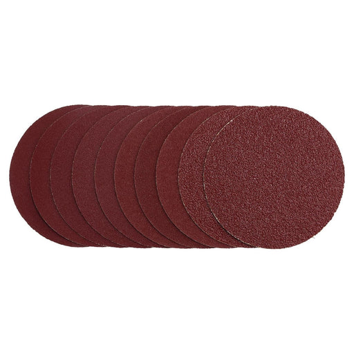 Draper Sanding Discs, 125mm, Hook & Loop, Assorted Grit - 40G, 80G, 120G, 240G ( Draper  - Town Parts