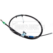 Borg & Beck Handbrake Cable Left Rear BKB3967