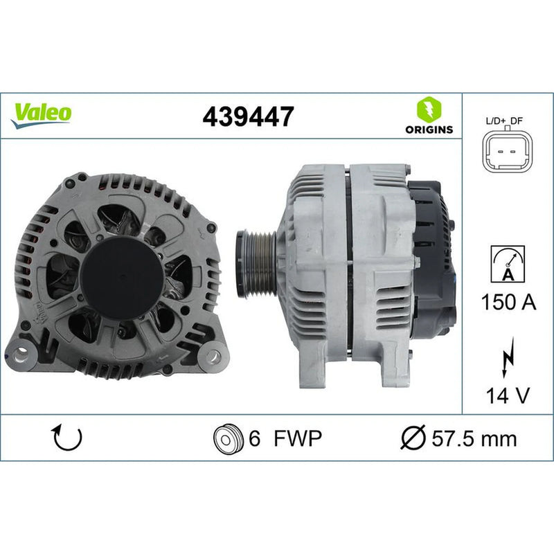 Valeo Car Alternator 12V 439447